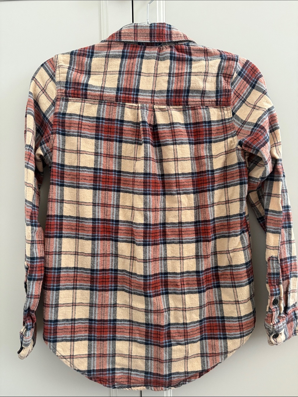 Stoic Women's Cream & Red Plaid Button-Down Shirt - Picture 4 of 9